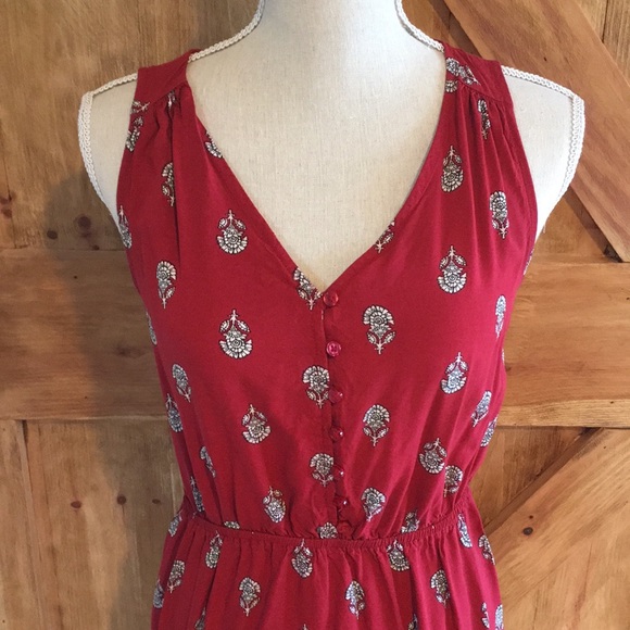 Red patterned maxi - Picture 2 of 3